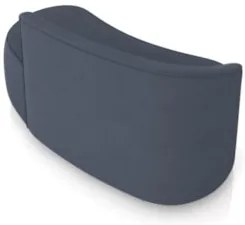 Sofá 2 Lugares Para Sala 140cm Orgânico Wendi Suede Azul Marinho I01