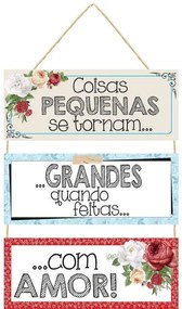 Placa Decorativa Pequenas 1 Peça