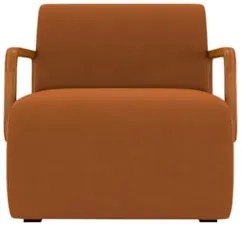 Poltrona Decorativa Orgânica para Sala Kit 2 Belarus Z08 Veludo Telha