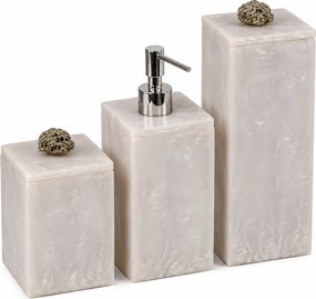 Conjunto 3 pçs Naturalle Pirita - Madrepérola Cromado