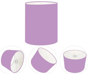 Cúpula Abajur Cilíndrica Cp-7001 Ø13x15cm - Lilas