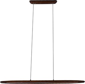 Pendente Led Ferro Madeira Imbuia 20W 3000K Native