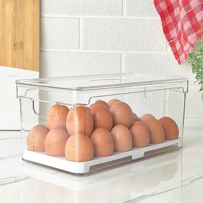 Conjunto Organizadores De Geladeira Clear Fresh 3 Peças