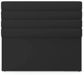 Cabeceira California Para Cama Box King 190 cm Veludo - D'Rossi - Preto