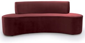 Sofá 4 Lugares Porto D07 230cm para Sala Living Suede Vermelho - D'Rossi