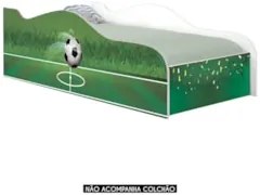 Cama Solteiro Infantil Baixa Para Colchão 188x88cm Futebol K06 - Mpoze
