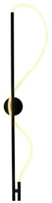 Arandela Toá 120X30Cm Led 15W 3000K Bivolt Preto - Usina Imports Ui200... (Preto)