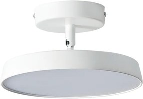 Plafon Led Sobrepor Redondo Metal Branco 9W
