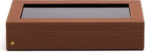 Caixa Porta Óculos Sottile Casa em Couro PU - Havana  Havana