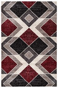 Tapete Decorativo Sala de Estar Hazard 250x300 Vermelho/Bege G67 - Gran Belo