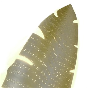 Arandela Flowers 89,5X26X11Cm Metal Alumínio Fita Led - Old Artisan Ar... (CORRUGADO, LUNA)
