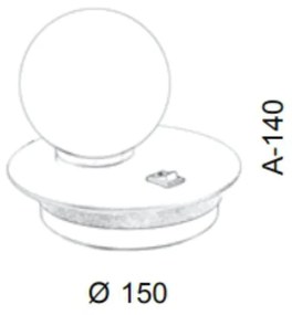 Abajur Ø15X14Cm Metal E Globo Ø10Cm 01Xg9 |Old Artisan Abj-5523 (COBRE FOSCO / COBRE BRILHO, CLEAR (TRANSPARENTE))