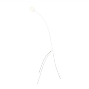 Luminária De Chão Girafa 51X53X166Cm 1Xg9 Globo Ø12Cm Por Waldir Junio... (DR-M - Dourado Metálico)