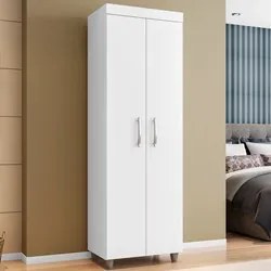 Kit 2 Armários Multiuso Rafaela 2 Portas Branco - Nathy Móveis