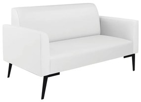 Sofá Namoradeira com 2 Poltronas Pés Villach Marisa Corino D03 - D'Rossi - Branco
