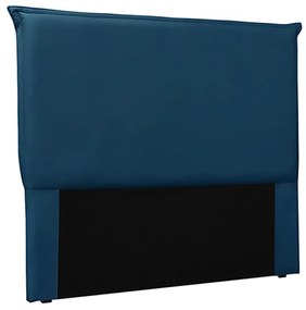Cabeceira Decorativa Casal 1,40M Trento Veludo Azul Marinho G63 - Gran Belo