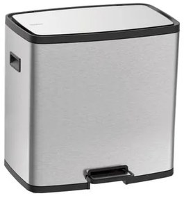 Lixeira Tramontina Octos 15 + 15 Litros em Aço Inox com 2 Balde Removível e Pedal