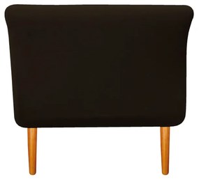 Recamier Estofado Ari 90 cm Solteiro Corano Marrom - ADJ Decor