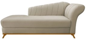 Kit Diva Recamier Vanessa 185cm Lado Esquerdo e 02 Poltronas Laura Suede - ADJ Decor