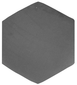 Puff Aramado Hexágono Decorativo Industrial Cobre com Suede D03 - D'Rossi - Grafite