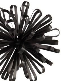 Enfeite Decorativo em Metal Preto 24x24 cm - D'Rossi