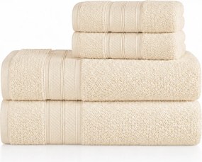 Kit 4 Pçs Toalhas Karsten 100% Algodão Nuvia - Vanilla Vanilla