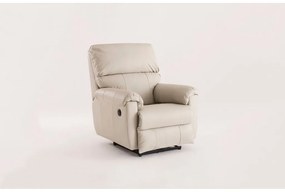 Poltrona Couro Reclinável 1 Lugar - Concept 3071 Suede Bege