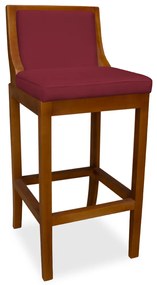 Kit 2 Banquetas Decorativa Josi Veludo Bordo