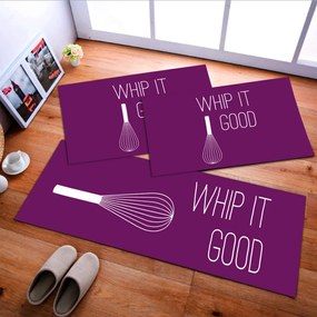 Jogo de Tapete de Cozinha, Whip Good - 3 Pças