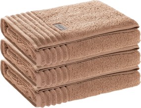 Kit 3 Toalhas de Rosto Trussardi 100% Algodão Imperiale - Argila  Argila