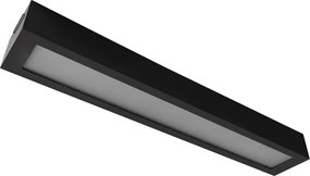 Plafon Led Sobrepor Retangular Preto 18W 6500K Londres