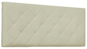Cabeceira Painel Tânia Para Cama Box Casal 140 cm Corino - D'Rossi - Bege