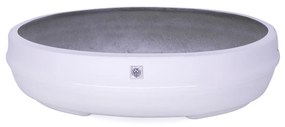 Vaso Bacia Decorativo Osaka Branco G 16x65x52 cm - D'Rossi