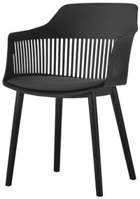 Cadeira Leslie Polipropileno Preta - 58280 Sun House