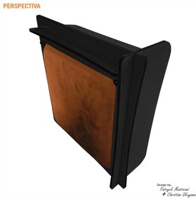 Arranhador de Gato para Cama Box B400 Preto/Terracota - Sheep Estofados - Preto