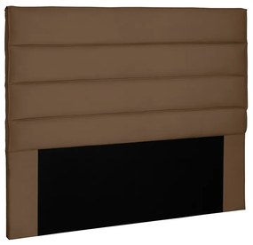 Cabeceira Cama Box Casal 140cm La Italiana Suede Caramelo - Sheep Estofados - Marrom