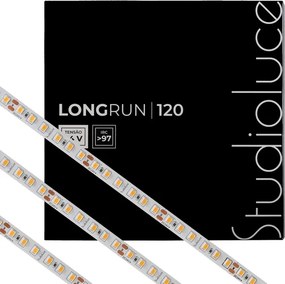 Fita De Led 10w Por Metro 24v Irc97 10m Longrun - LED BRANCO QUENTE (2700K)