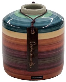 Vaso Reto decorativo em Cerâmica Carolina Haveroth - Uyuni Alto Brilho Kleiner