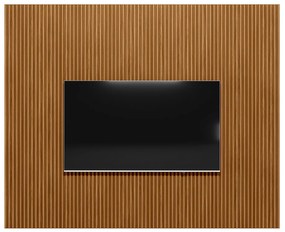 Painel para TV até 75 Polegadas Ripado Marisa Nature Fosco 258x250 cm L04 - D'Rossi