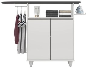 Tábua de Passar com Balcão 02 Portas Angel 119 cm - D'Rossi - Branco