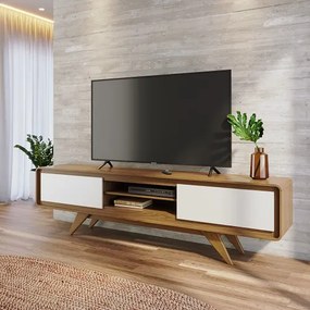 Rack Channel 2.2 Nature/Off White - Potenza Móveis