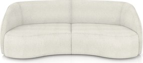Sofá Decorativo Sala de Estar Bipartido 240cm Clarke Bouclê OffWhite G45 - Gran Belo