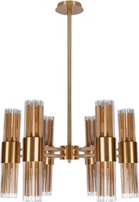 Pendente Ferro Vidro Ouro Envelhecido Bastille