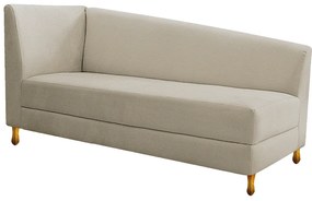 Recamier Valéria 185cm Lado Direito Corano Bege - ADJ Decor