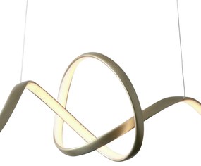 Pendente Lace 100X25Cm Led 36W 3000K Bivolt / Dourado | Studioluce Pd1... (Dourado)
