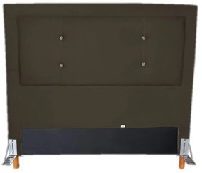 Cabeceira Cama Box King 195cm Caribe Suede Marrom - Sheep Estofados - Marrom