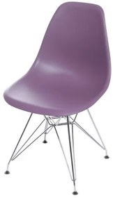 Cadeira Eames Polipropileno Roxa Base Cromada - 53425 Sun House