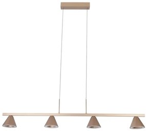 Pendente Led Metal Aluminio 38W 3000K Flora - CHAMPAGNE