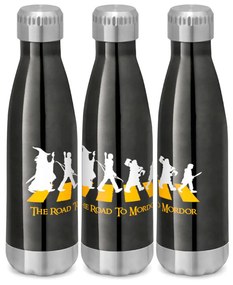 Garrafa Brilhante 510 ml The Road to Mordor Senhor dos Anéis - Preto
