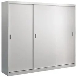Guarda Roupa Casal 3 Portas de Correr Winter F04 Branco - Mpozenato